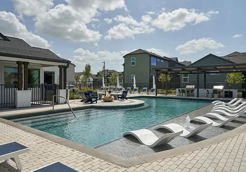 Resort style pool